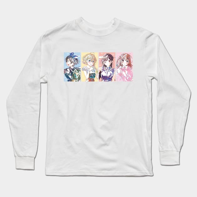 4 Main Heroine Long Sleeve T-Shirt by Otaku Inc.
